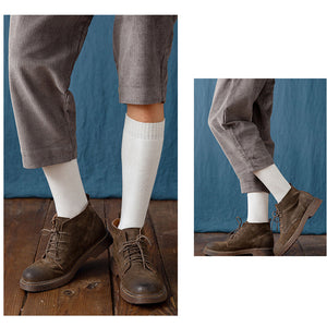 Men's Black Knee-length Calf Socks