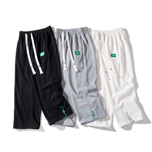 Loose Drawstring Wide-Leg Track Pants