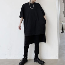 Load image into Gallery viewer, Irregular Mid-length Front Short Back Long T-shirt
