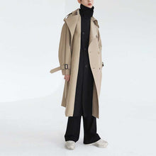 Load image into Gallery viewer, Fake Two-piece Mid-length Trench Coat
