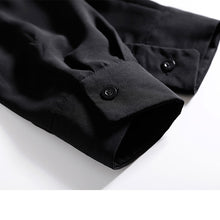 Load image into Gallery viewer, Two Pocket Loose Black Shirt

