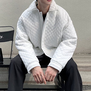 Winter Rhombus Plaid Cotton Jacket