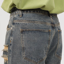 Load image into Gallery viewer, Straight Shredded Casual Jeans

