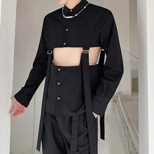 Load image into Gallery viewer, Hollow Strap Stitching Shirt

