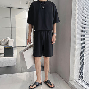 Breathable Short Sleeve T-Shirt Shorts Set