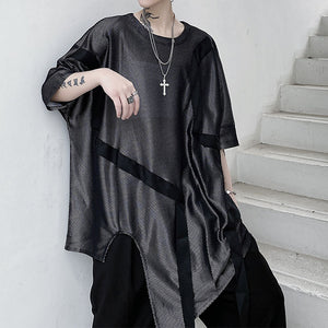 Cropped Ribbon Embellishment Doll Sleeve T-Shirt