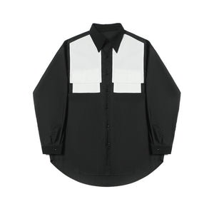 Color Block Loose Shirt