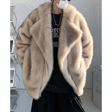 Load image into Gallery viewer, Gradient Thickened Mid Length Plush Coat
