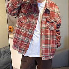 Load image into Gallery viewer, Vintage Plaid Lapel Jacket
