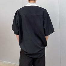 Load image into Gallery viewer, Layered Colorblock Patch Lapel Shirt

