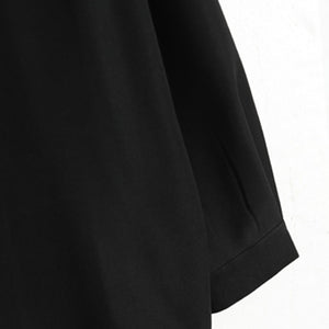 Slanted Placket Design Lapel Long-sleeved Shirt