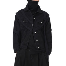 Load image into Gallery viewer, Ribbon Denim Long Sleeve Jacket
