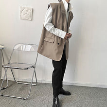 Load image into Gallery viewer, Raw-Edge Deconstructed Suit Vest
