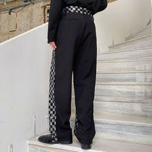 Load image into Gallery viewer, Sequin-paneled Plaid Trousers
