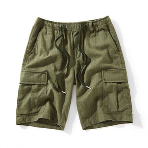 Summer Retro Cotton Linen Breathable Soft Shorts