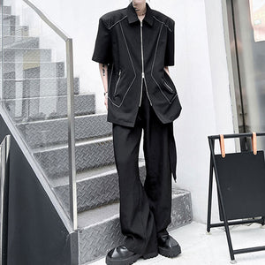 Zip Short Sleeve Shirt