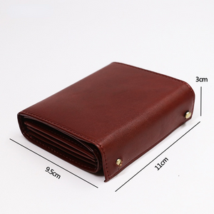 Tri-Fold Vintage Leather Wallet
