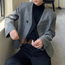 Load image into Gallery viewer, Simple Stitching V-Neck Casual Blazer
