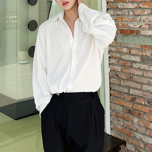 Thin Lace Cutout Long Sleeve Shirt
