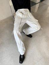 Load image into Gallery viewer, Zip Casual Straight-leg Trousers
