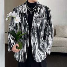Load image into Gallery viewer, Ink Painting Loose Blazer
