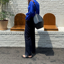 Load image into Gallery viewer, Blue Loose Long Sleeve Shirt
