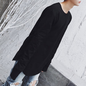 Long Sleeve Solid Color Bottoming Shirt