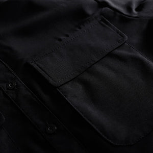 Two Pocket Loose Black Shirt