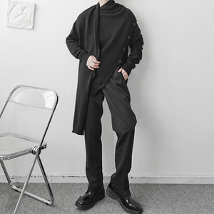 Irregular Scarf Neck Sweater