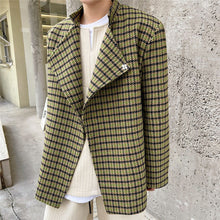 Load image into Gallery viewer, Woven Slanted Collar Stand-collar Blazer
