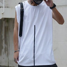 Load image into Gallery viewer, Summer Contrast Line Sleeveless Tank Top
