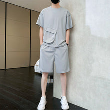 Load image into Gallery viewer, Short-sleeved T-shirt Five-point Pants Suit
