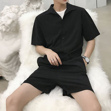 Load image into Gallery viewer, Solid Color Shirt Jumpsuit

