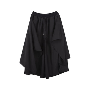 Loose Cropped Culottes Hakama Pants