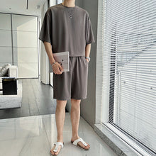 Load image into Gallery viewer, Breathable Short Sleeve T-Shirt Shorts Set
