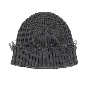 Raw Edge Knitted Hat