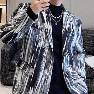 Ink Painting Loose Blazer