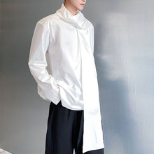 Load image into Gallery viewer, Ribbon Scarf V-Neck Pullover Shirt

