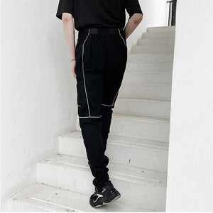 Reflective Striped Cargo Trousers