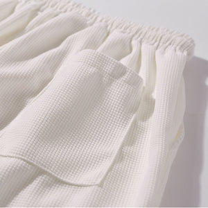 Retro Solid Straight Casual Pants