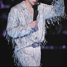 Load image into Gallery viewer, Sequin Tassels Party Stage Performance Shirts and Pants
