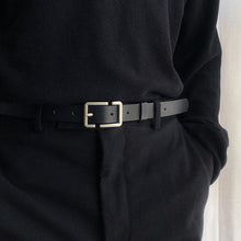 Load image into Gallery viewer, PU Leather Pin Buckle Thin Belt
