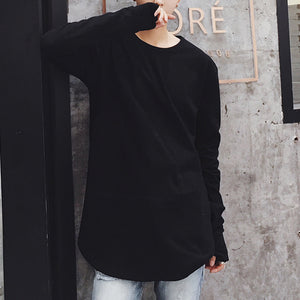Long Sleeve Solid Color Bottoming Shirt
