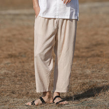 Load image into Gallery viewer, Summer Linen Loose Cropped Pants
