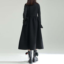 Load image into Gallery viewer, Woolen Bowknot Suspender Dress
