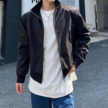 Load image into Gallery viewer, Vintage Stand Collar Shoulder Pad Cropped Jacket
