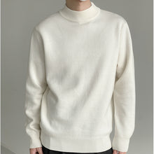 Load image into Gallery viewer, Solid Color Half Turtleneck Sweater
