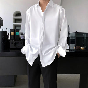Classic Square Neck Business Long Sleeve Shirt