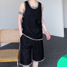 Load image into Gallery viewer, Webbing Trim Tank and Shorts Two Piece Set
