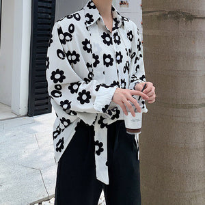 Flower Print Loose Shirt